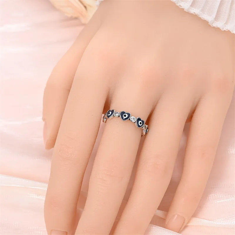 Hot Sale S925 Sterling Silver Rings For Women Fashion Retro Style Ring Magic Eye Ring Making Jewelry Gift Party Engagement New