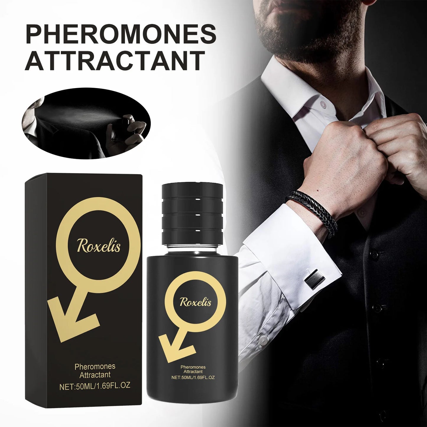 Men Pheromone Perfume Lasting Aroma Dating Romantic Pheromones Attractive Flirting Increase Confidence Stimulating Fragrance Oil