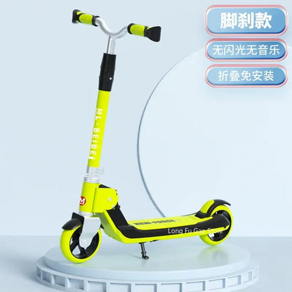 Scooter for children aged 6-10 to 12, adult boys and girls, two wheeled folding pedal sliding roller coaster