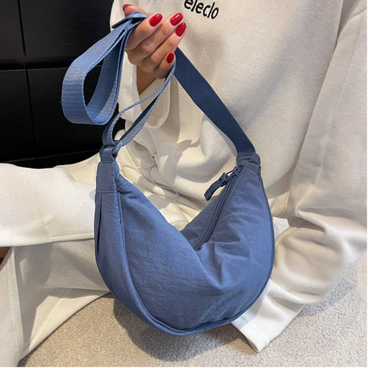 Casual Nylon Hobos Crossbody Bag for Women Designer Shoulder Bags Large Capacity Tote Lady Travel Shopper Bag Female Purses 2024