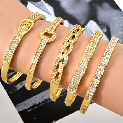 Fashion  Zircon Bracelet 18K Gold Plated Snake