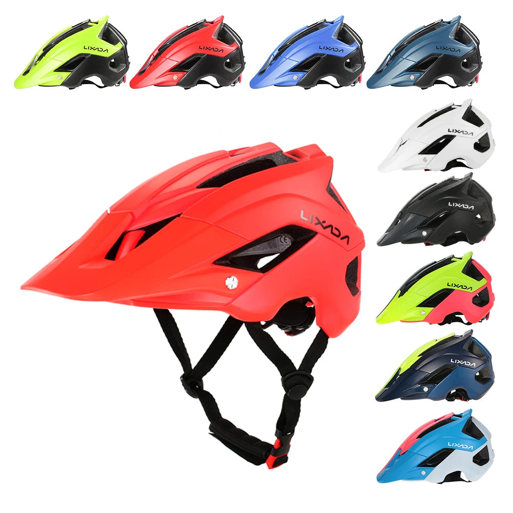 Lixada Ultralight Mountain Bike Helmet Men Cycling Bicycle Helmet Sports Safety Protective Helmet 13 Vents Bke Accesories