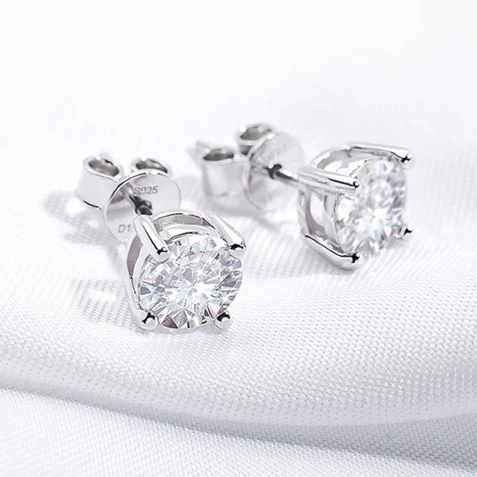 Test Passed Moissanite Studs Earrings