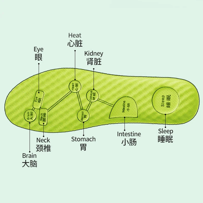 Foot Acupressure Insoles For Shoes Sole Sweat absorbing Deodorant Insole Breathable Running Insoles For Feet