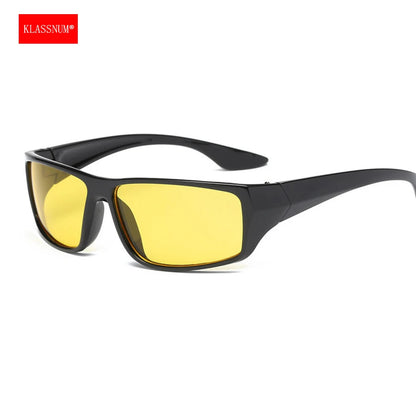 KLASSNUM Classic Night Vision Glasses Men Anti-Glare Yellow Lens Sunglasses Women Night Driving Glasses UV400 2024 New  In