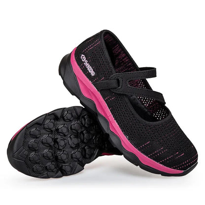 Autumn New Mesh Breathable Casual Shoes Women 2022 Comfort Light Walking Shoes Slip on Flat Mom Shoes Non-slip Chaussure Femme