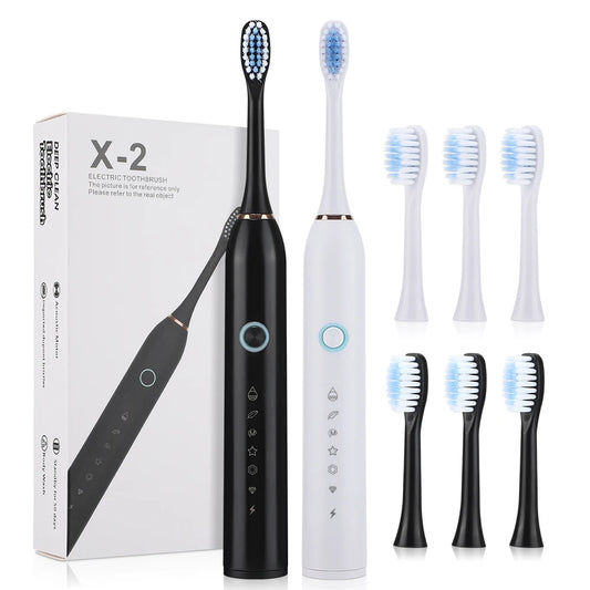 6 Modes Electric Toothbrush Rechargeable