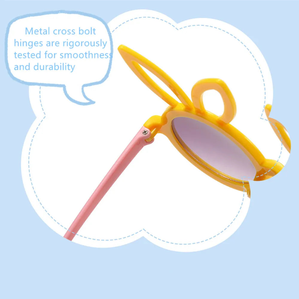 New Kids Sunglasses Cartoon Bunny Shape Girls Boy Children Sun Glasses Round Cosplay Eyeglasses Cute Baby Shades Eyewears UV400