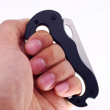 Mountain Climb EDC Stainless Steel Mini Knife Carabiner Multitool Folding Pocket Portable Outdoor Pocket Knife Military Tactical