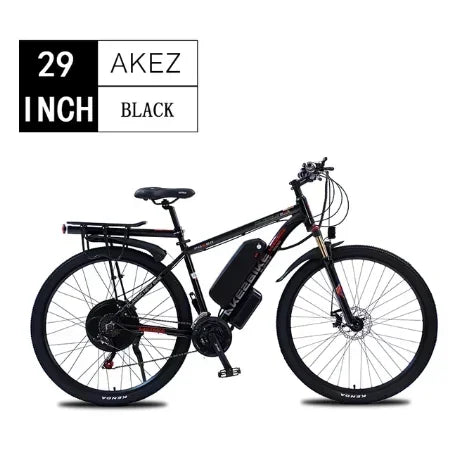 Ebike AKEZ 1000W CityElectricBike Detachable 13Ah Battery Electric Bike 60 Mile Range Dual Disc Brake Alloy Electric Bike