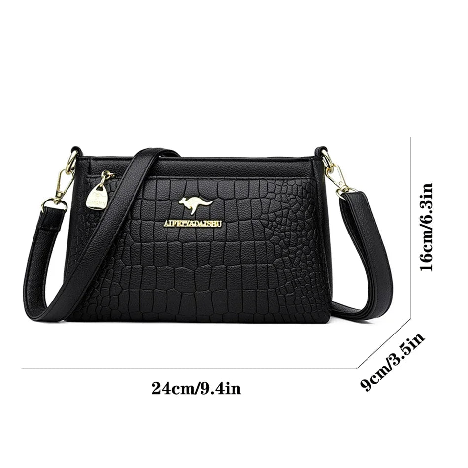 Luxury Designer Ladies Handbags High Quality Leather Shoulder Bags for Women 2024 Female Crossbody Bag Purses and Handbags Sac