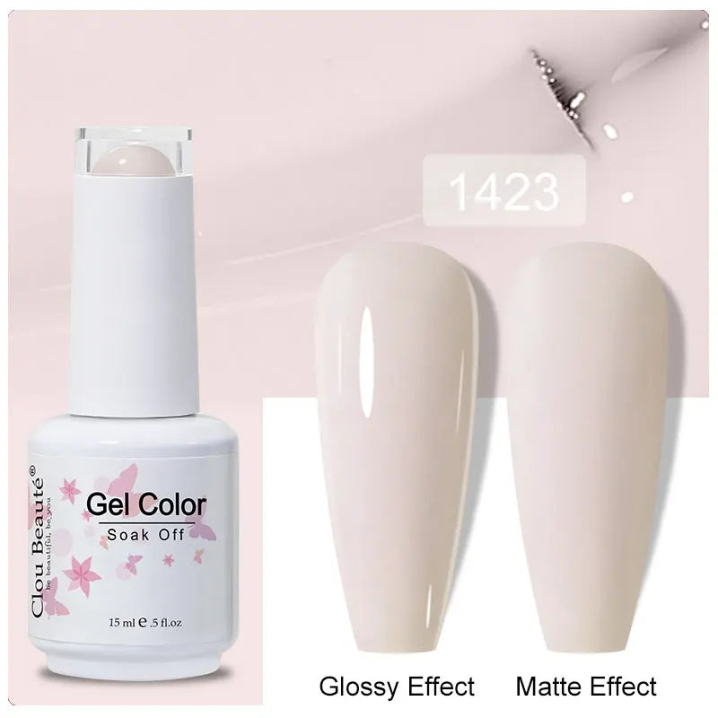 Clou Beaute Gel Nail Polish Pretty Color Salon Professional Sugar Nails Art Gels Varnish Soak Off UV LED 15ml Gel Polish Lacquer