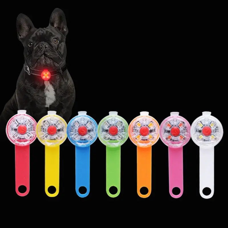 Dog Anti Loss Collars LED Waterproof Safety Flashing Light USB Rechargeable Night Glowing Pendant For Dogs Cats Pets