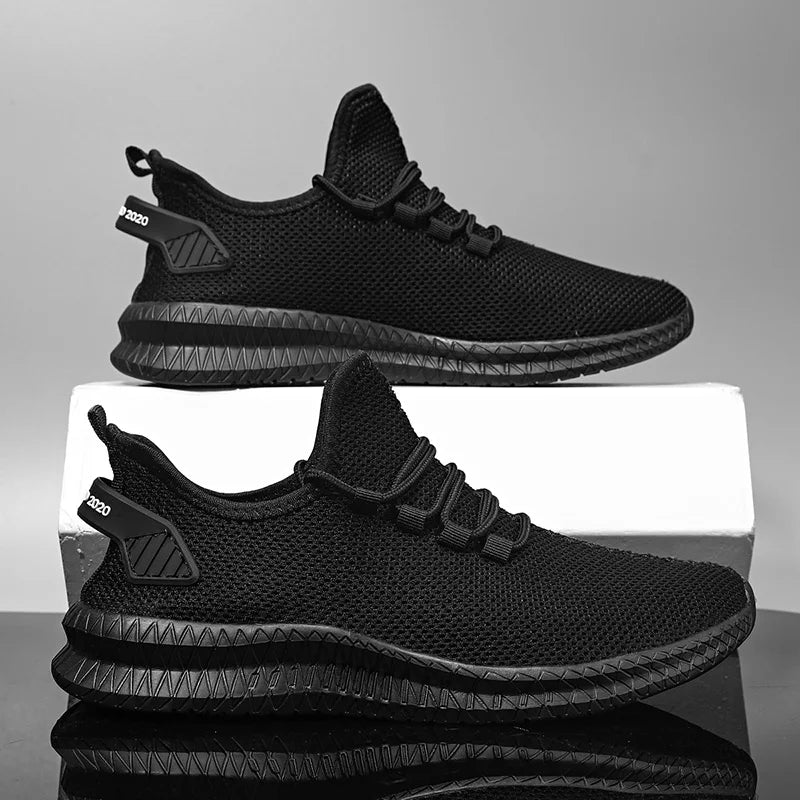 Men's Non-Slip Casual Sneakers Breathable Outdoor Jogging Training Hiking Sports Running Outdoor Women Weave Knit Lace Up Shoes