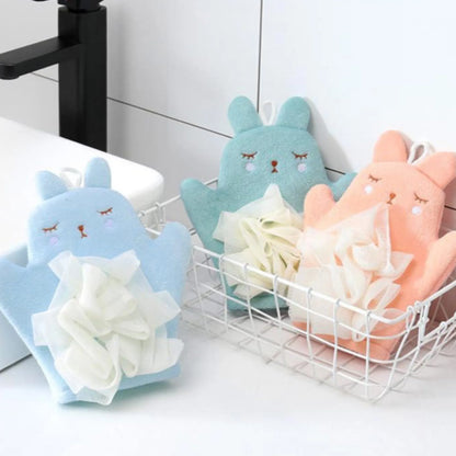 Baby Bath Gloves for Kids Toddlers Cartoon Animal Shape Shower Brush Washcloth for Bathing Children Wash Clean Shower Massage