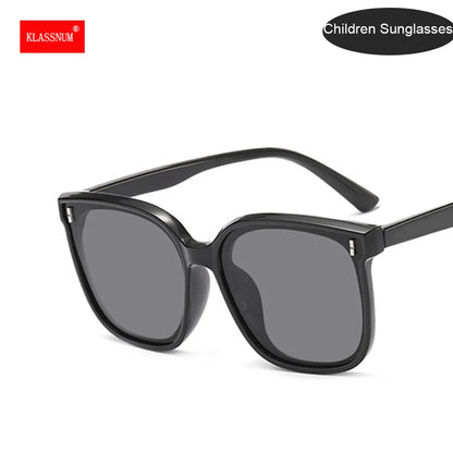 Boys Sunglasses Children Oversize Sunglasses Girls Sun Glasses Vintage Baby Round Eyeglasses Black Oculos Eyewear UV400 2023 New