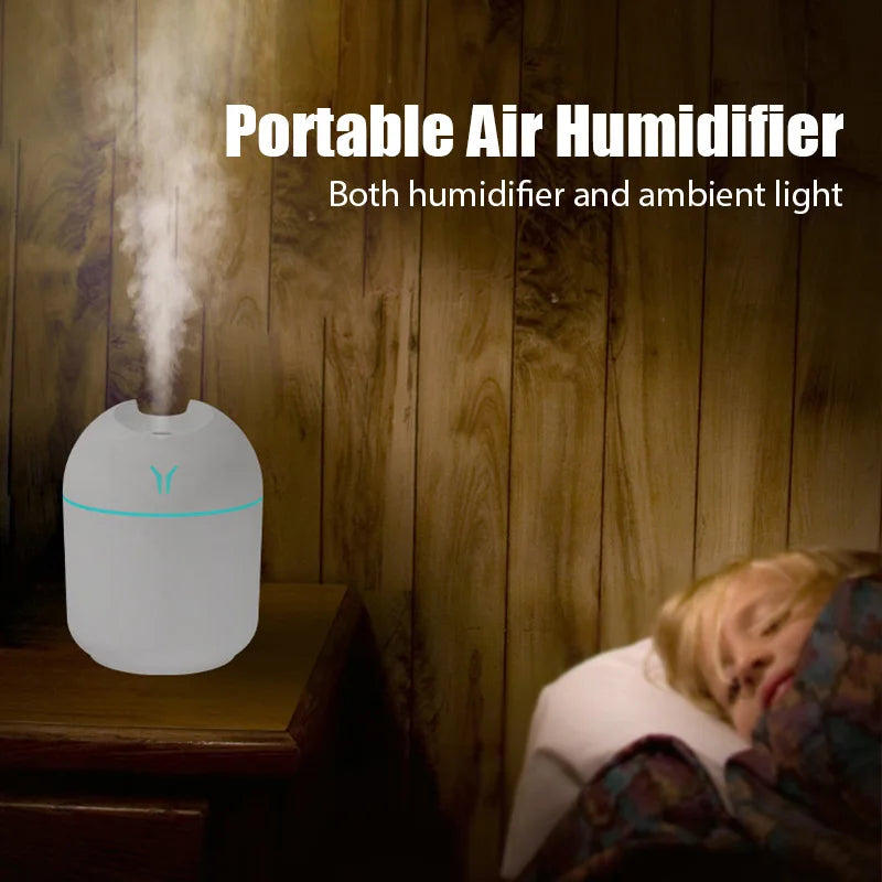 Mini Ultrasonic 250ML Air Humidifier