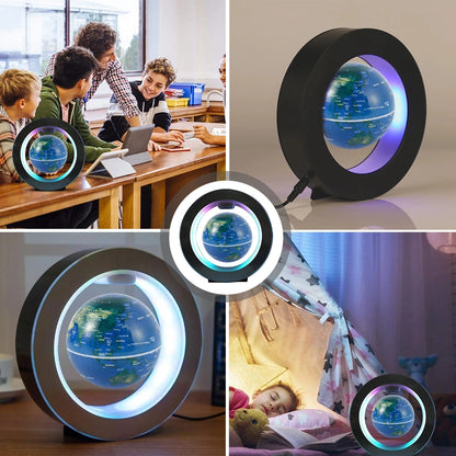 Night Lights Levitating Lamp Magnetic Levitation Globe LED World Map Electronic Antigravity Lamp Educational Toys Home Decor