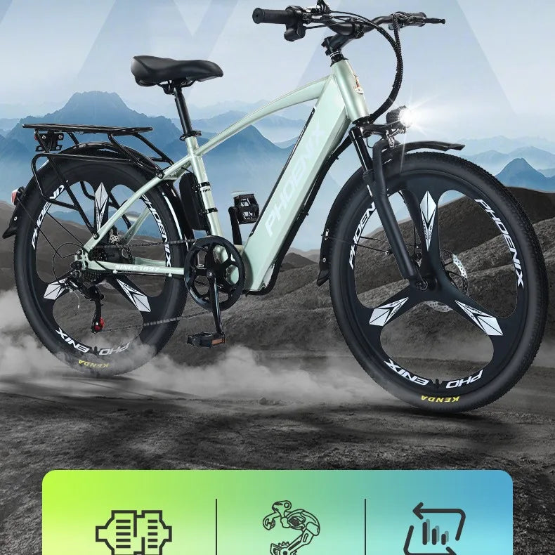 전자 먼지 자전거 48V25A Electric bicycle lithium Battery 26 Inch Variable Speed Light Fat Tire Mountain Bike