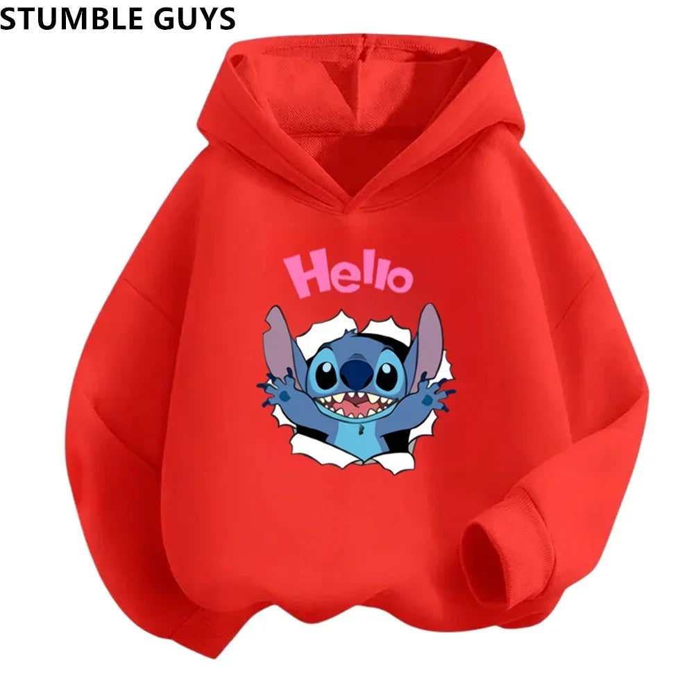 Stitch Hoodie Set Baby Long Sleeve Sweatshirt