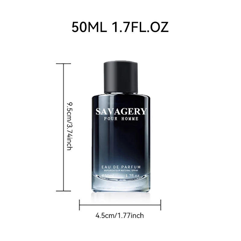 50ML/1.7FL.OZ Men's Perfume, Fougère Notes, Eau de Parfum Spray for All Seasons Daily Use or Dating, Ideal Holiday Gift