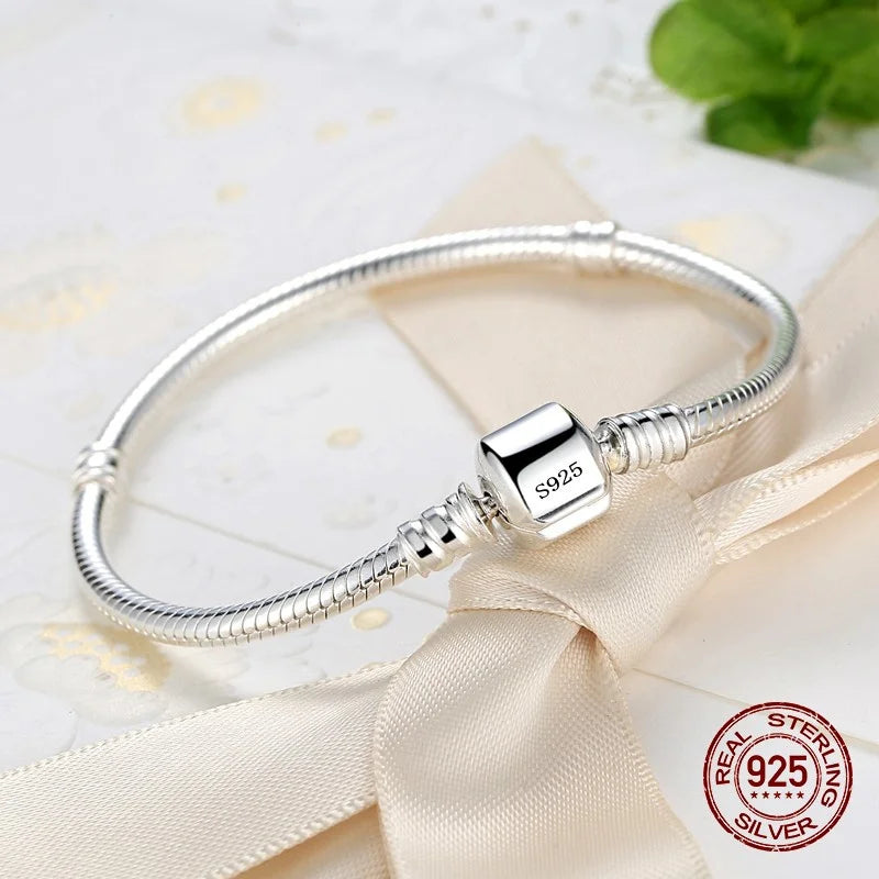 Handmade Original Fine Jewelry 925 Sterling Silver Charm Bracelet