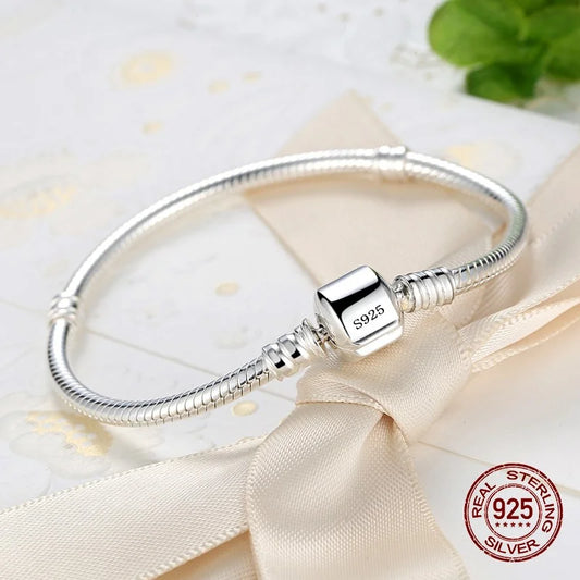 Handmade Original Fine Jewelry 925 Sterling Silver Charm Bracelet