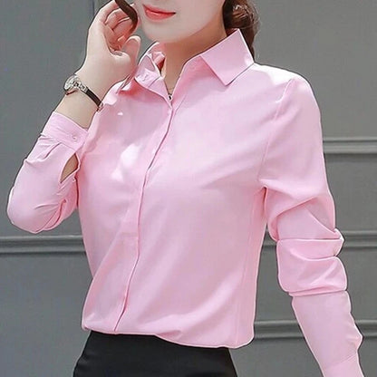 Women Shirts Blouses Women White Shirt Long Sleeve Blouse Female Tops OL Basic Shirt Blouses 2023 Fashion Elegant Woman Clothing