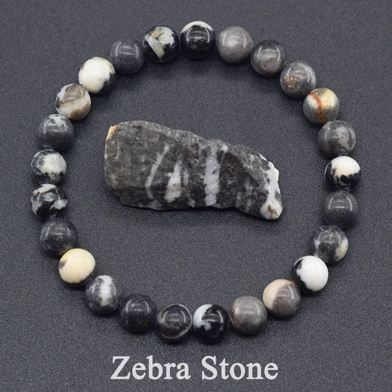 Original Reiki Blue Apatite Beads Bracelets Men Women Natural Stone