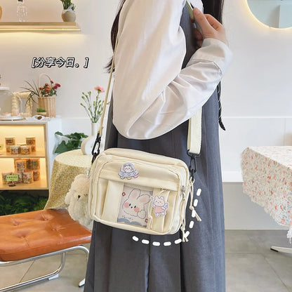 New Kawaii Bag Girls 2024 New JK Transparent Bag Small Crossbody Bag For Women Purses and Handbags Shoulder Bag Itabag Bolso