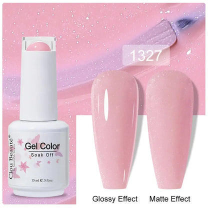 Clou Beaute Gel Nail Polish Pretty Color Salon Professional Sugar Nails Art Gels Varnish Soak Off UV LED 15ml Gel Polish Lacquer