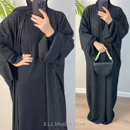 Robe Femme Musulmane Eid Muslim Autumn Thicken Abayas Morocco Kaftan Islam Dubai Kebaya Modest Dresses Long Loose Clothing