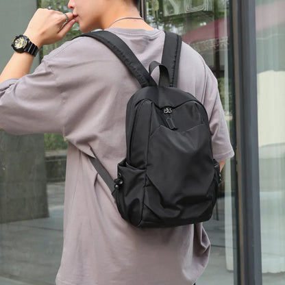 Mini Men's Backpack Fashion Small Black Shoulder School Bag for Man 2023 Canvas Designer Waterproof Sports Travel Male Backpacks