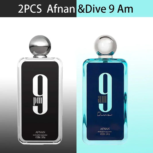 3.4 Oz /100ml 9PM 9AM Original Neutral Persistent Charming Charm Wood Tone Solemn Gorgeous Hair Body Perfume Spray Female Male