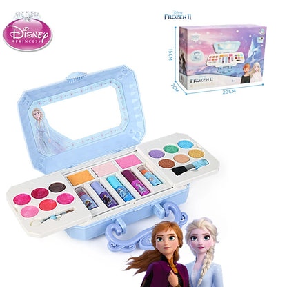 New Disney girls frozen princess elsa Cosmetics Make up set real Beauty makeup box With original box  kids send Within 48 hours