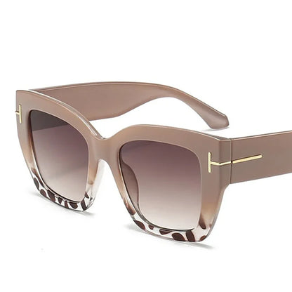 Brand Square Sunglasses 2024 Women Fashion Trends Luxury Designer Cat Eye Oversized Sunglasses Female Gradient Eyewear Oculos