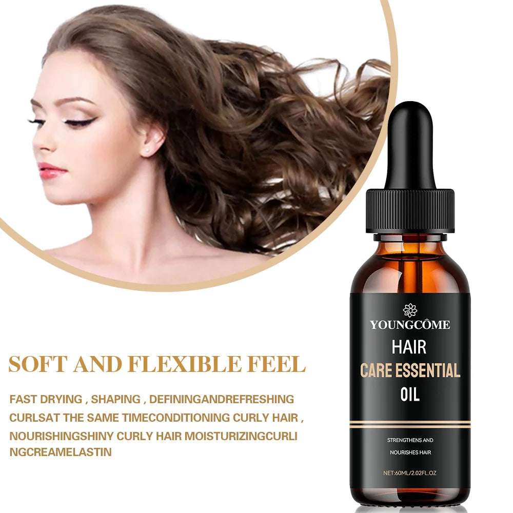 Hair Care Essential Oil For Damaged Hair Repairing,Promote Hair Shine and Nourishes Hair Healthy with Natural Rosemary Essence