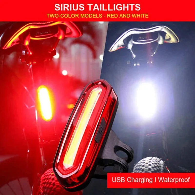 Bicycle Taillight MTB Red Light Bike Rear Light Cycling Warming Safety Lamp USB Rechargeable Led Bike Light Bike Accessories