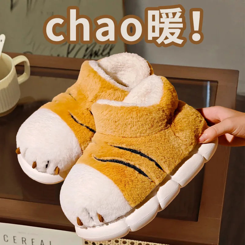 New tiger paw slippers