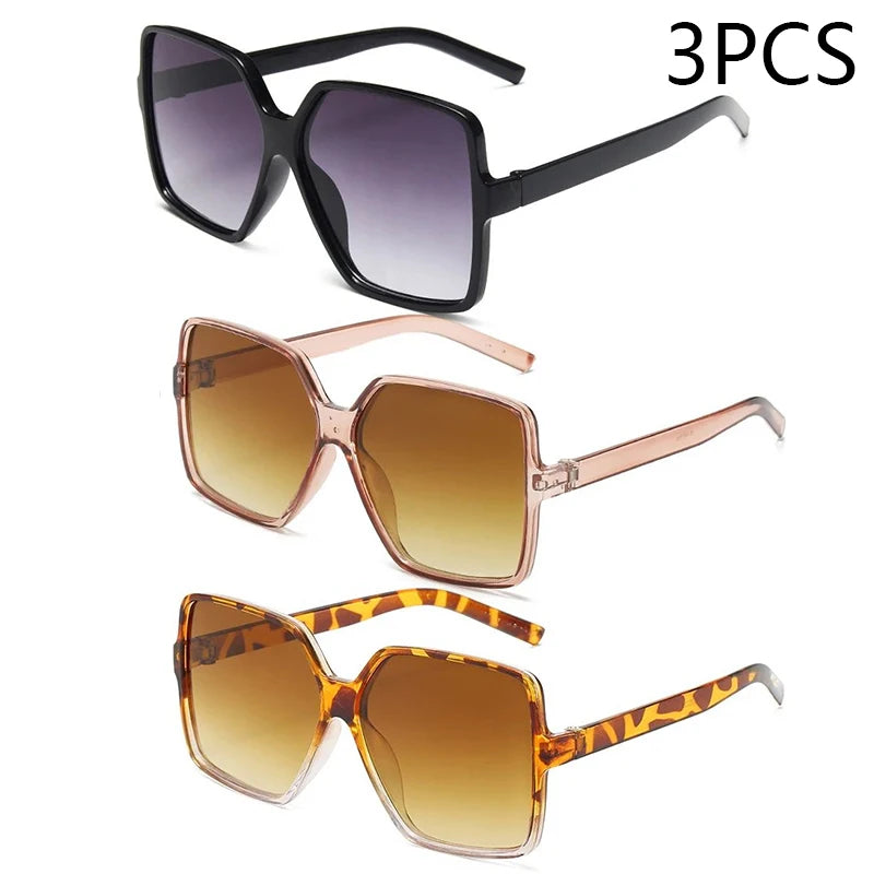 New Trend Full-frame Large Square Sunglasses Fashion Y2k Ladies Sunglasses