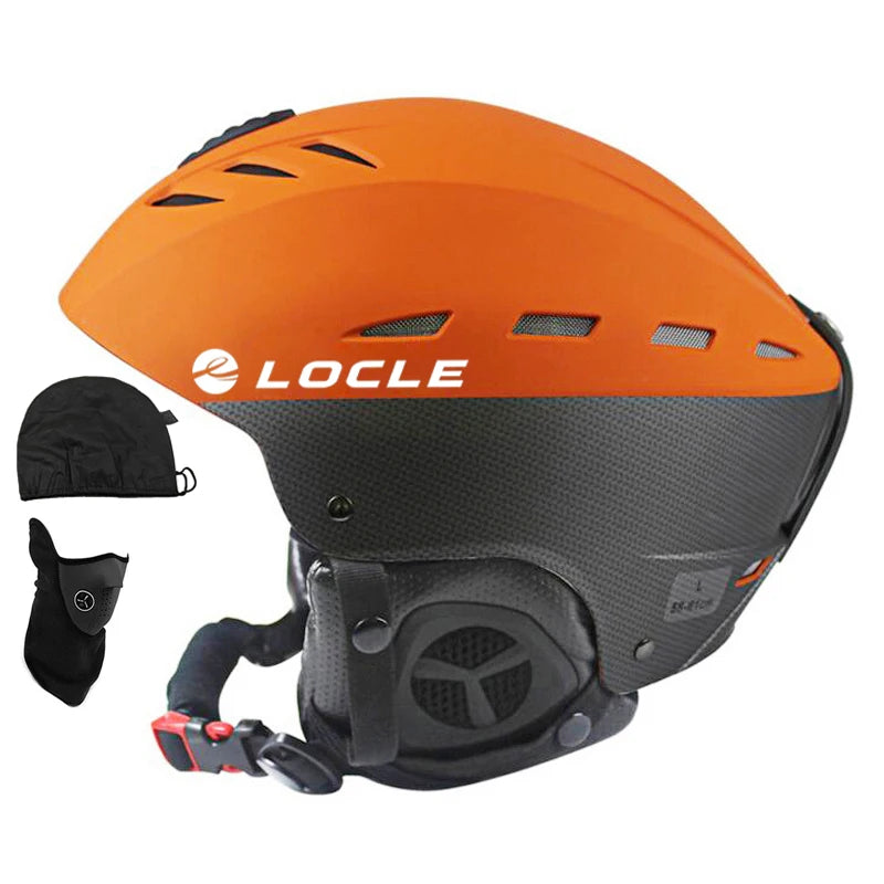 LOCLE Ski Helmet Men Women Children Kids CE Safety Winter Sports Snow Skiing Snowmobile Snowboard Skateboard Helmet Size 52-61cm