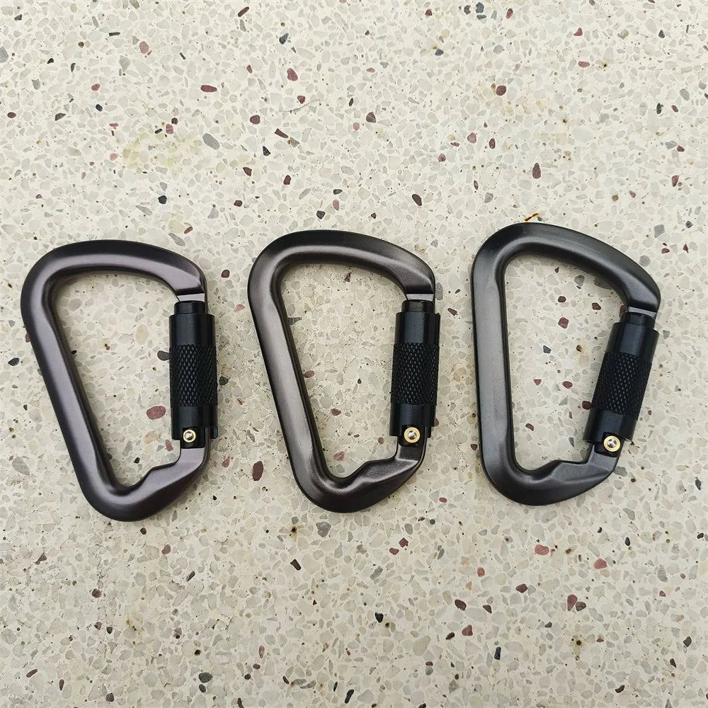 Carabiner Rock Climbing Mountain Landing 30kN High Altitude Operation Equipment Outdoor Aluminum Alloy Safety Buckle Hook