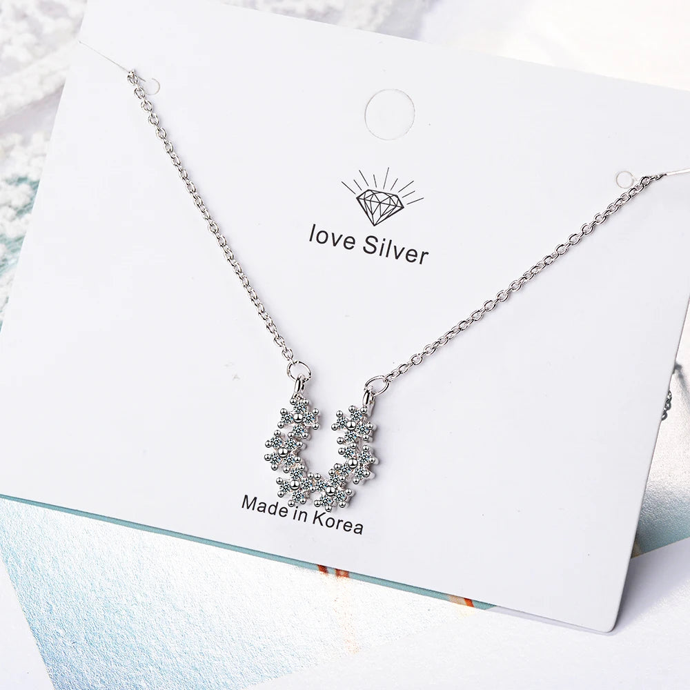 1ct 0.5ct D Color Moissanite Necklace for Women Beating Heart S925 Sterling Silver Plated White Gold Pendant Wholesale