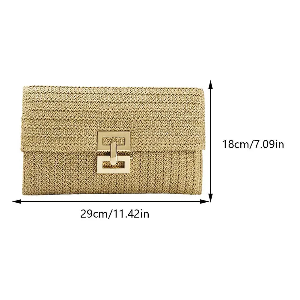 Women Straw Woven Handbag Versatile