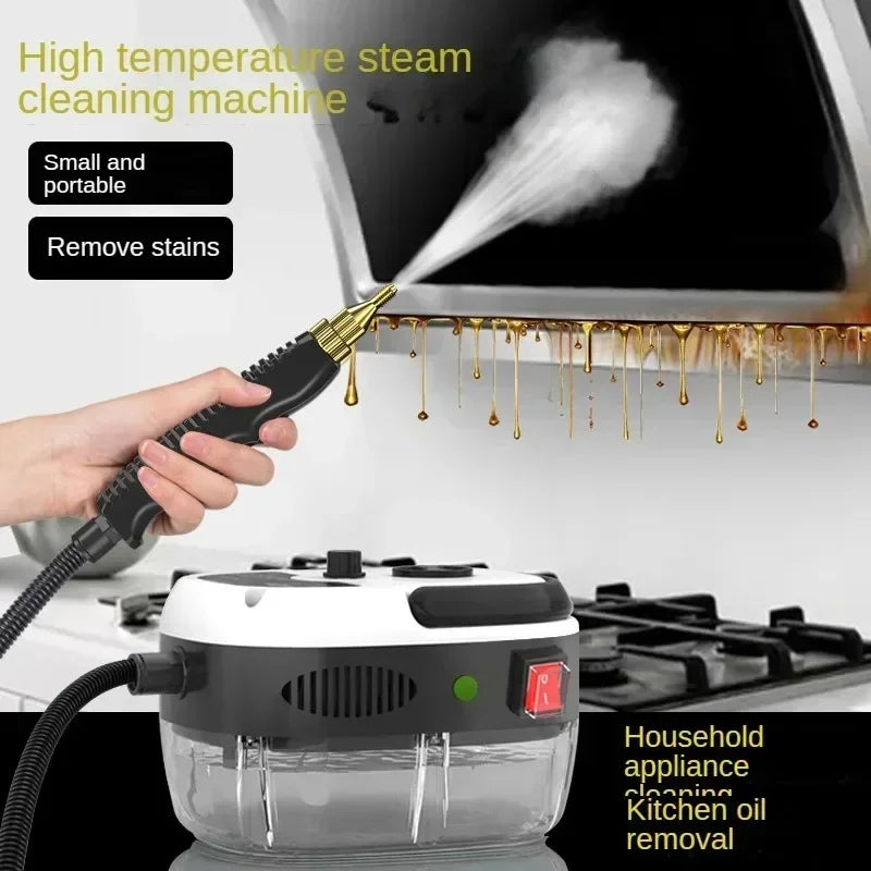 Steam Cleaner 2500W High Pressure Steam Cleaner Handheld High Temperature Steam Cleaner For Home Kitchen Bathroom Car Cleaning