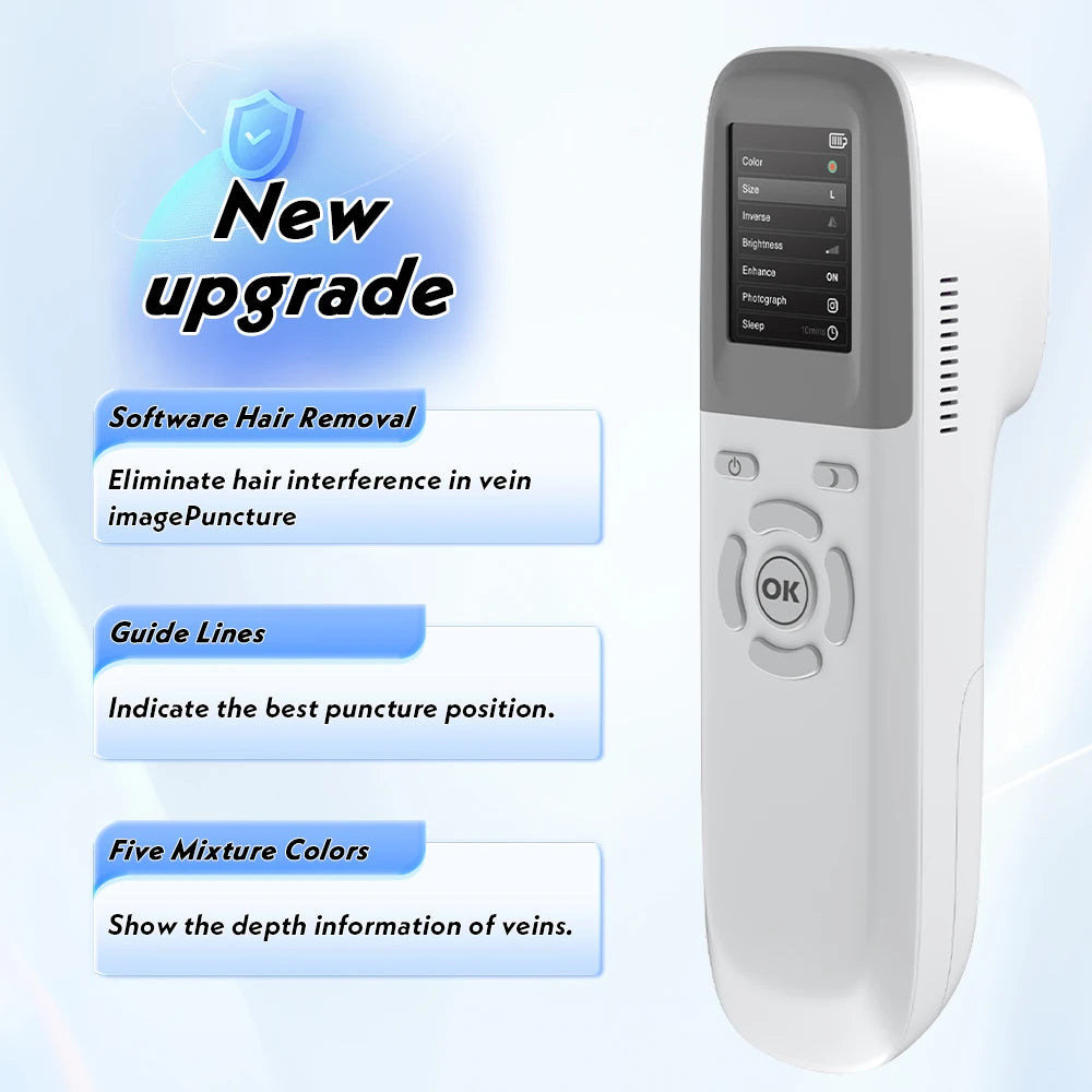 HandHeld Infrared Detector Medical Device Viewer QV600 Portable Vein Finder Machine Software Hair Removal Guide Lines