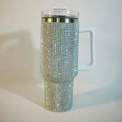 40oz Diamond Thermos Cup with Handle