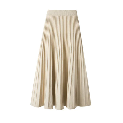 Women Autumn Winter Thick Elegant  Skirt High Waist