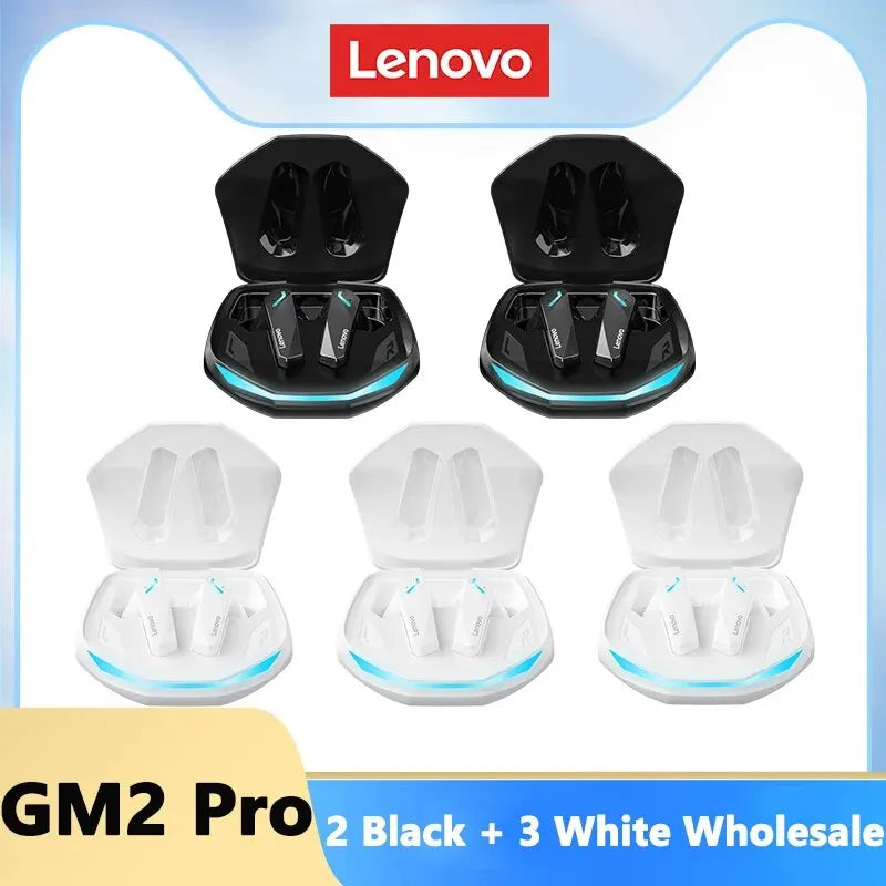 Lenovo GM2 Pro Bluetooth 5.3 Earphones Sports Headset Wireless In-Ear Gaming Low Latency Dual Mode Music Headphones New