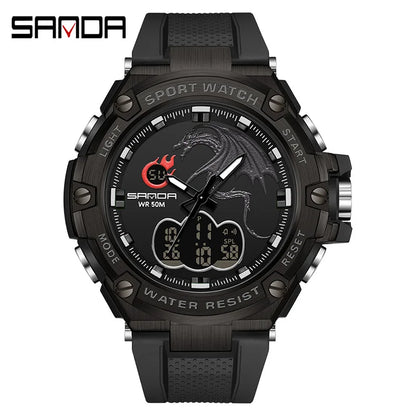 New Luxury Brand Fashion Watch Men's LED Digital Watch G outdoor professional waterproof military sports watch relojes hombre